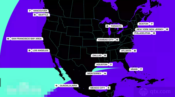 2026年世界杯美加墨具体比赛地点